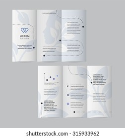 Vector graphic elegant business brochure design for your company in vibrant colors