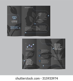 Vector graphic elegant business brochure design for your company in vibrant colors