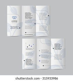 Vector graphic elegant business brochure design for your company in vibrant colors