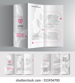 Vector graphic elegant business brochure design for your company in vibrant colors