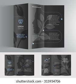 Vector graphic elegant business brochure design for your company in vibrant colors