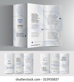 Vector graphic elegant business brochure design for your company in vibrant colors