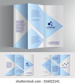 Vector graphic elegant business brochure design for your company in vibrant colors