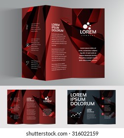 Vector graphic elegant business brochure design for your company in vibrant colors