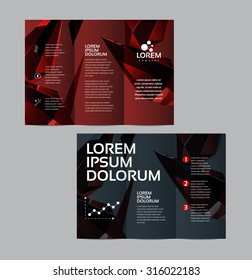 Vector graphic elegant business brochure design for your company in vibrant colors