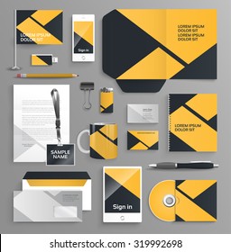 Vector graphic elegant business brochure design for your company in vibrant colors