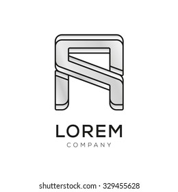 Vector graphic elegant font / symbol / alphabet / letter A