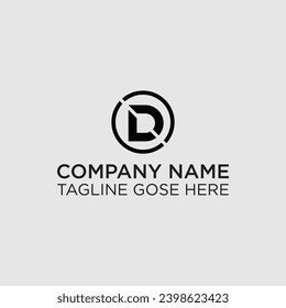 Imagen vectorial elegancia del símbolo del alfabeto imposible tarjeta de presentación Carta D, Logotipo inicial limpio y mínimo. Letra D símbolo de icono monograma de fuentes creativas. Un lujo universal elegante.