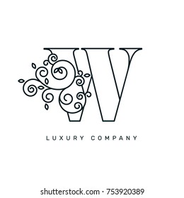 Vector Graphic Elegant Logotype Letter W Stock Vector (Royalty Free ...