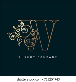 Vector graphic elegant logotype / Letter W