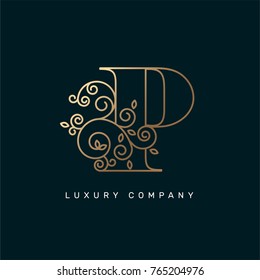 Vector graphic elegant logotype / Letter P