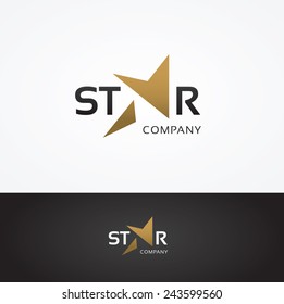 Vector graphic elegant star symbol for your company