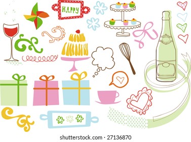 vector graphic element for celebration
