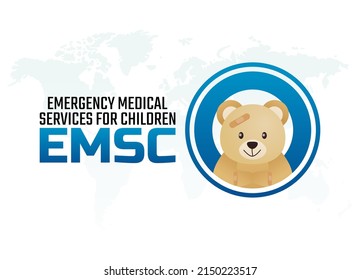 gráfico vectorial de los servicios médicos de emergencia para niños. diseño plano. diseño de volante.ilustración plana.