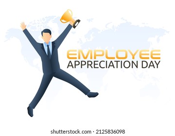 vector graphic of employee appreciation day good for employee appreciation day celebration. flat design. flyer design.flat illustration.