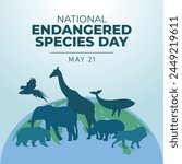 vector graphic of Endangered Species Day ideal for Endangered Species Day celebration.