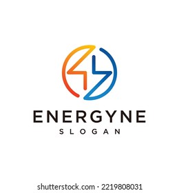 Vector graphic of energy logo design template