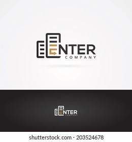 Vector graphic enter symbol for your company and business