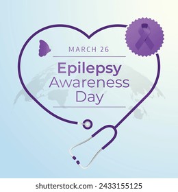 Gráfico vectorial del Día de Concientización sobre la Epilepsia ideal para la celebración del Día de Concientización sobre la Epilepsia.