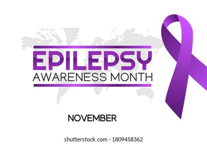 Vector graphic of epilepsy awareness month good for epilepsy awareness month celebration. flat design. flyer design.flat illustration.