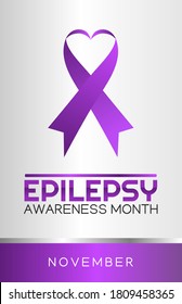 Vector graphic of epilepsy awareness month good for epilepsy awareness month celebration. flat design. flyer design.flat illustration.