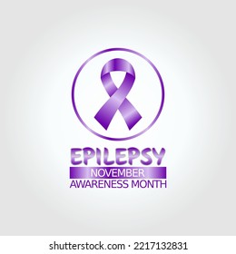 gráfico vectorial del mes de conciencia de la epilepsia bueno para la celebración del mes de toma de conciencia de la epilepsia. diseño plano. diseño de volante.ilustración plana.