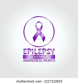 vector graphic of epilepsy awareness month good for epilepsy awareness month celebration. flat design. flyer design.flat illustration.