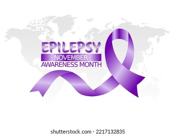 vector graphic of epilepsy awareness month good for epilepsy awareness month celebration. flat design. flyer design.flat illustration.