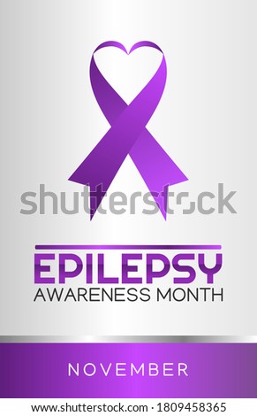 Vector graphic of epilepsy awareness month good for epilepsy awareness month celebration. flat design. flyer design.flat illustration.