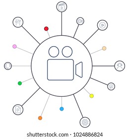 
Vector graphic EPS-10 infographics advertising.