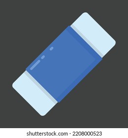 Vector graphic of eraser. School equipment illustration with flat design style. Suitable for poster or content design assets