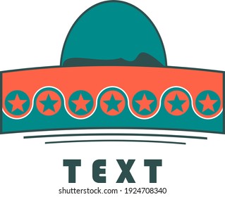 vector graphic: The famous Mexican hat Sombrero