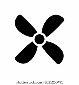 Vector Graphic of Fan - Black Style - simple illustration. Editable stroke. Design template vector.outline style design.Vector graphic illustration