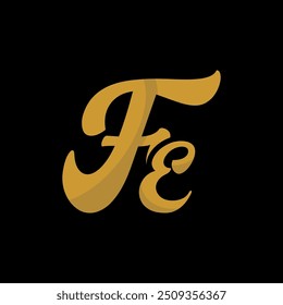 Vector Graphic of FE logo letter design. This vector is perfect for company logos, wedding name designs, t-shirt designs, decorations, templates, banners, backgrounds, name and business identities