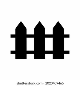 Vector Graphic of Fence - Black Style - simple illustration. Editable stroke. Design template vector.outline style design.Vector graphic illustration