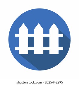 Vector Graphic of Fence - Flat Style - simple illustration. Editable stroke. Design template vector.outline style design.Vector graphic illustration