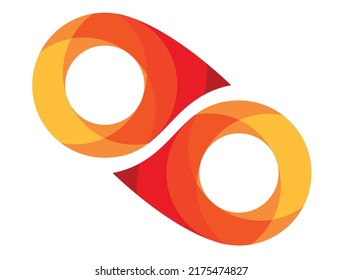 Vector graphic fire sticker minimalist design classic modern