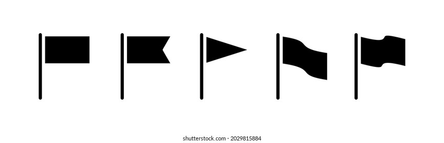 Vector graphic of flag icon collection