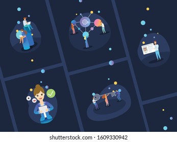 Vector Graphic Flat Business Illustration