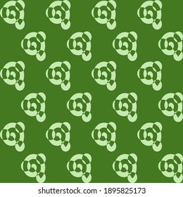 Gráfica vectorial de fondo y cubierta de patrones florales repetidos. Perfecto para tu volante, pancarta, afiche, plantilla, portada de libros, revista, catálogo, etc. Cubierta de color verde claro. Patrones verdes repetidos.