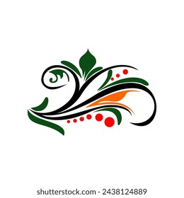 Vector graphic of flower abstract Ornament element. This vector is perfect for backgrounds, templates, banners, decorations, covers, weddings and stickers etc.