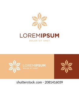 Vector graphic of flower logo
