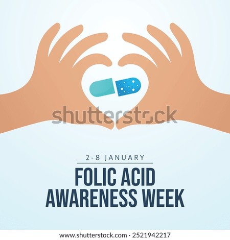 vector graphic of Folic Acid Awareness Week ideal for Folic Acid Awareness Week celebration.