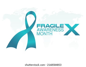 vector graphic of fragile x awareness month good for fragile x awareness month celebration. flat design. flyer design.flat illustration.