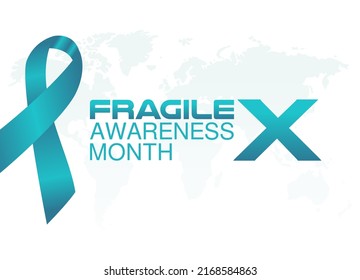 vector graphic of fragile x awareness month good for fragile x awareness month celebration. flat design. flyer design.flat illustration.