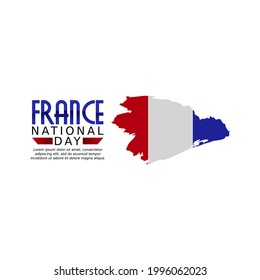 vector graphic of France national day good for France national day celebration. flat design. flyer design.flat illustration.