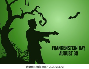 gráfico vectorial del día frankenstein bueno para la celebración del día frankenstein. diseño plano. diseño de volante.ilustración plana.