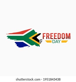 vector graphic of freedom day good for freedom day celebration. flat design. flyer design.flat illustration.