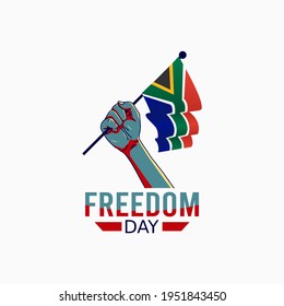 vector graphic of freedom day good for freedom day celebration. flat design. flyer design.flat illustration.