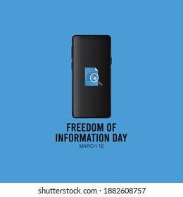vector graphic of freedom of information day good for freedom of information day celebration. flat design. flyer design.flat illustration.